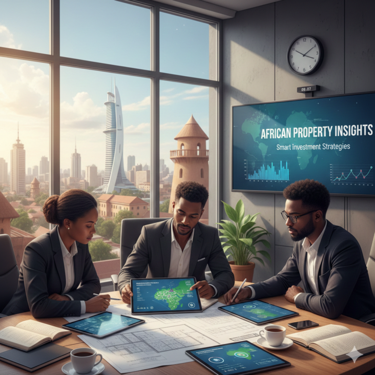 African Men discussing property deals